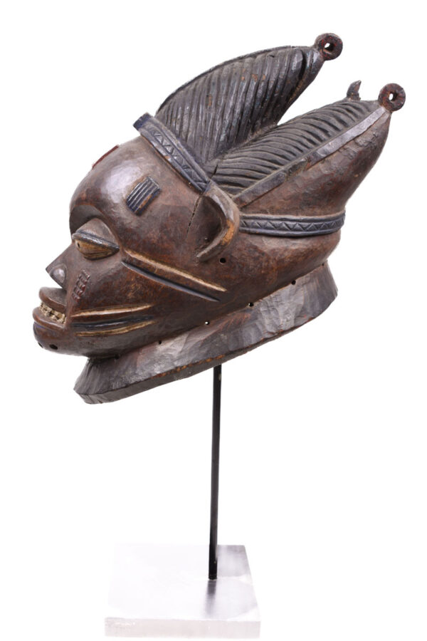 Gelede mask - Wood - Yoruba - Nigeria - Schädler certificat