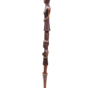 Power stick / Scepter - Wood - Bemba - Congo / Tanzania - Schädler certificate
