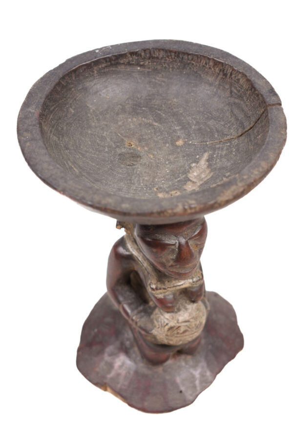Divination bowl figure - Wood - Yoruba - Nigeria