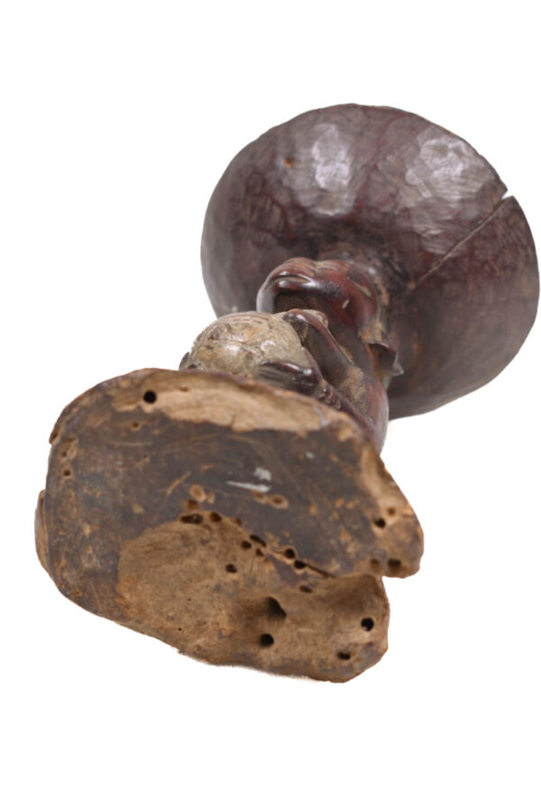 Divination bowl figure - Wood - Yoruba - Nigeria