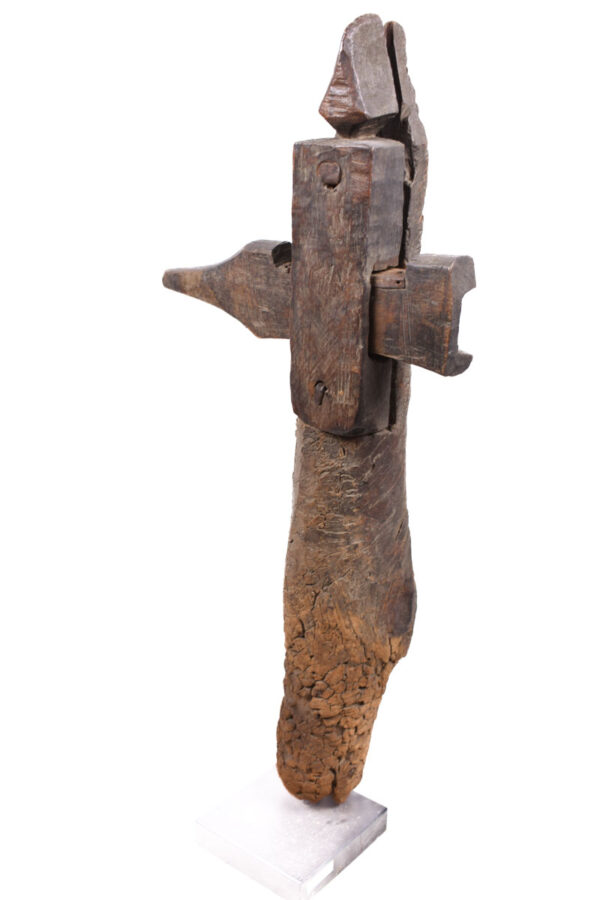 Door lock post - Wood - Bambara - Mali