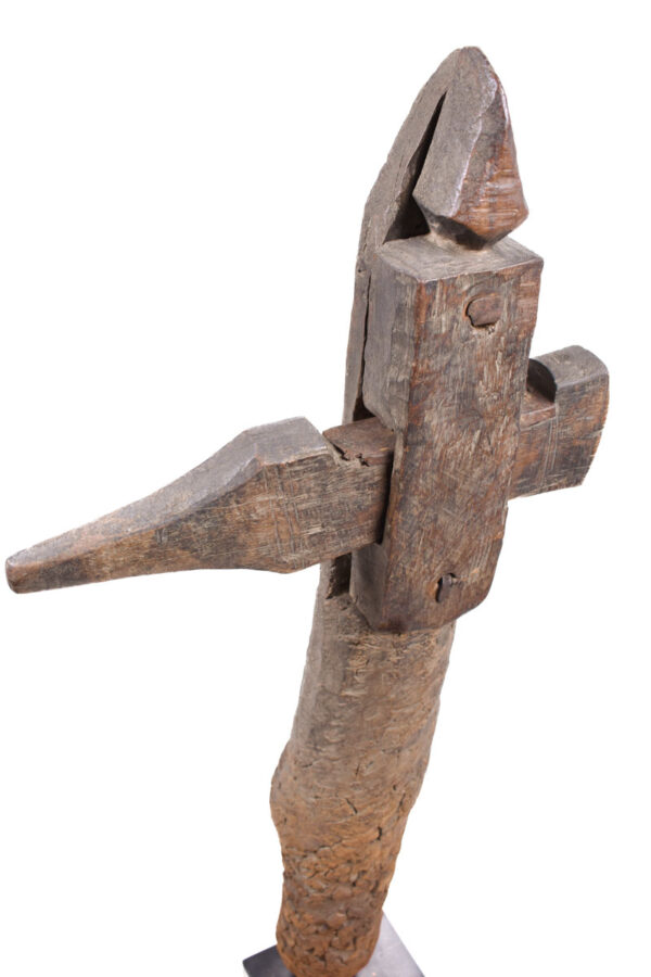 Door lock post - Wood - Bambara - Mali