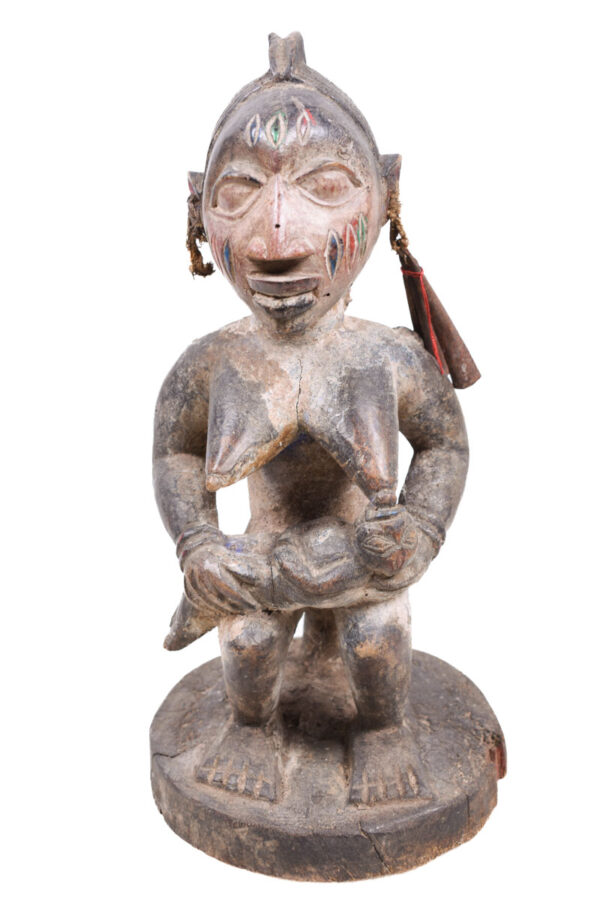 Maternity figure - Wood - Yoruba - Nigeria