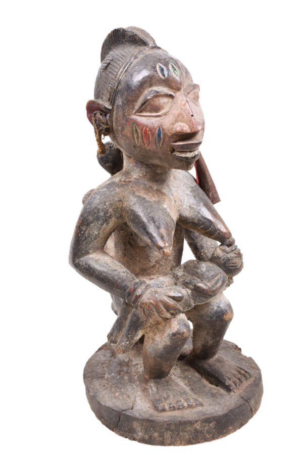 Maternity figure - Wood - Yoruba - Nigeria