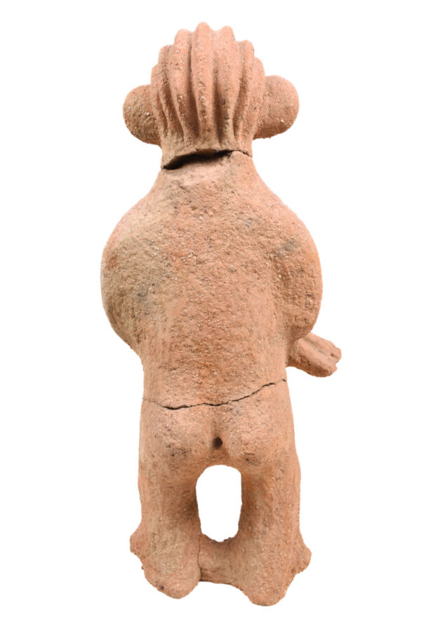 Maternity Figure - Terracotta- Lobi - Burkina FasoSuch pieces are used in rites related to fertility. Terracotta statues are relatively rare.