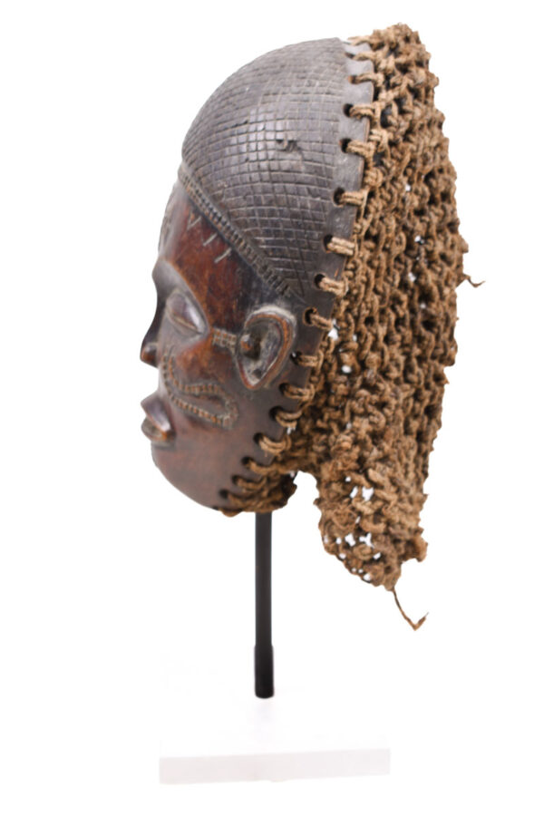 Mask - Wood, Rope - Mwana Pwo - Chokwe - DR Congo