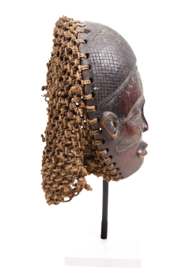 Mask - Wood, Rope - Mwana Pwo - Chokwe - DR Congo