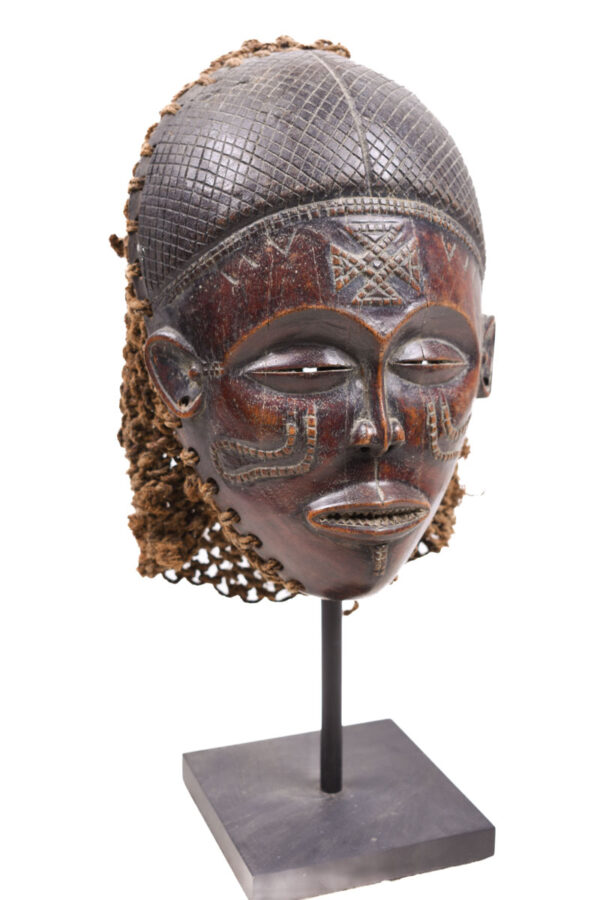 Mask - Wood, Rope - Mwana Pwo - Chokwe - DR Congo