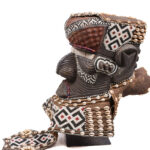 Royal Mask - Beads, Cauri, Wood - Bwoom - Kuba - DR Congo