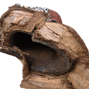 Royal Mask - Beads, Cauri, Wood - Bwoom - Kuba - DR Congo
