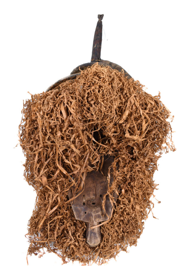 Initiation mask - Textile, Wood - Yaka - Congo