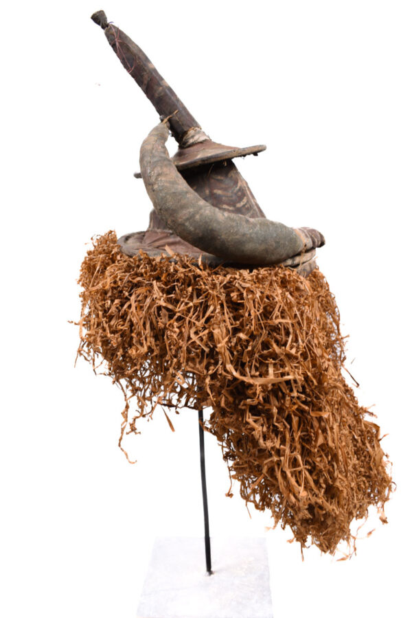 Initiation mask - Textile, Wood - Yaka - Congo