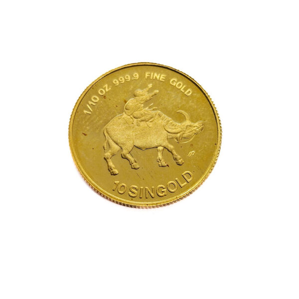 Singapore 10 Singold 1985 Year of the Ox
