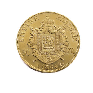 France 50 Francs 1864-A Napoleon III