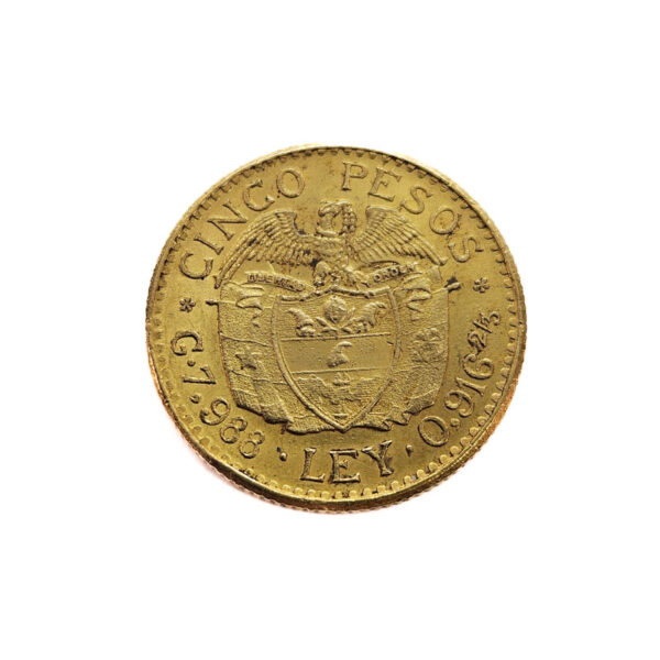 Colombia 5 Peso 1926 Simon Bolivar