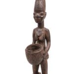 Divination bowl figure - Wood - Yoruba - Nigeria