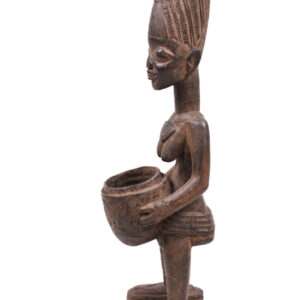 Divination bowl figure - Wood - Yoruba - Nigeria