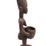 Divination bowl figure - Wood - Yoruba - Nigeria