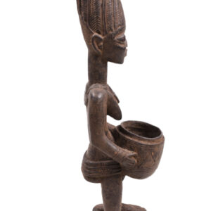 Divination bowl figure - Wood - Yoruba - Nigeria