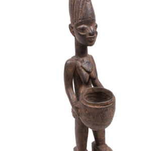 Divination bowl figure - Wood - Yoruba - Nigeria