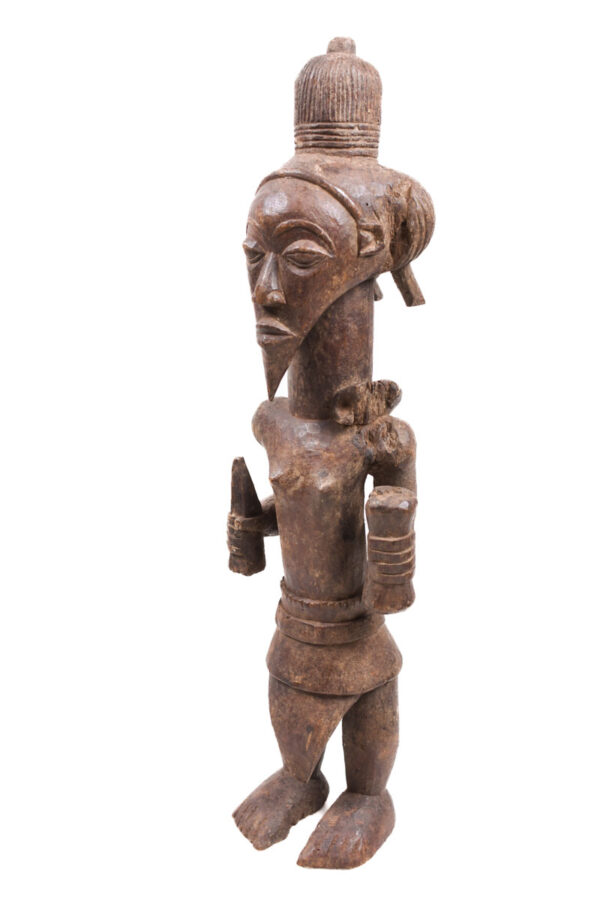 Ancestor figure - Wood- Bena Lulua- DR Congo
