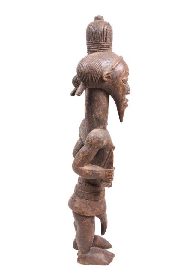 Ancestor figure - Wood- Bena Lulua- DR Congo