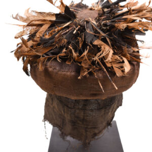 Mask - Feathers, Wood, Fabric - Ngeende Pwoom Itok - Kuba - Congo DRC