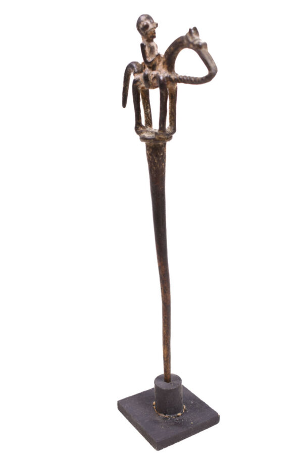 Equestrian Figure / Hair pin - Bronze - Dogon - Mali