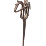 Equestrian Figure / Hair pin - Bronze - Dogon - Mali