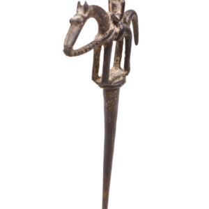 Equestrian Figure / Hair pin - Bronze - Dogon - Mali