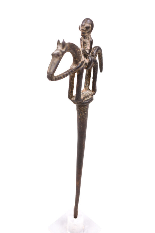Equestrian Figure / Hair pin - Bronze - Dogon - Mali