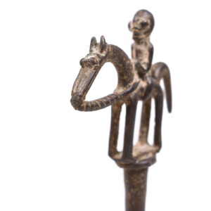 Equestrian Figure / Hair pin - Bronze - Dogon - Mali