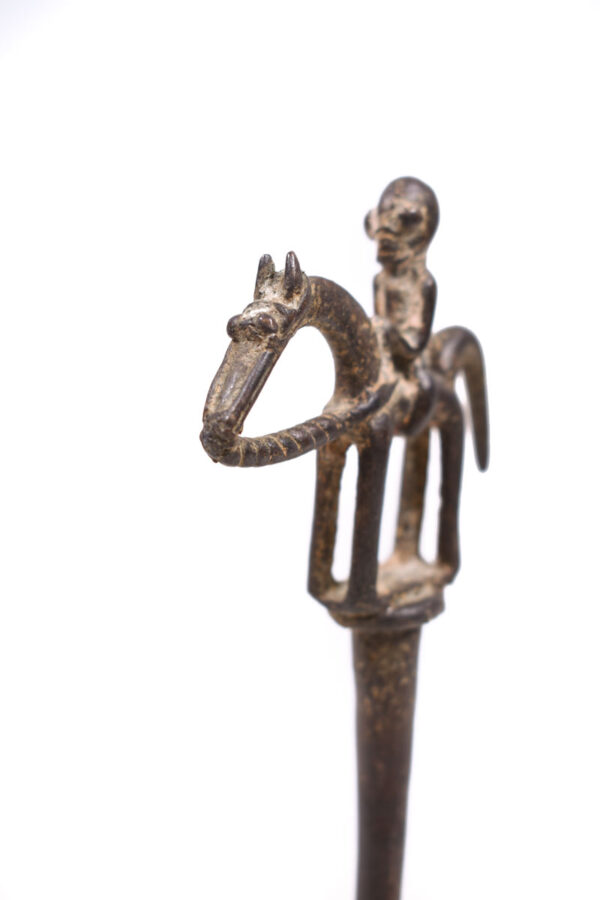 Equestrian Figure / Hair pin - Bronze - Dogon - Mali