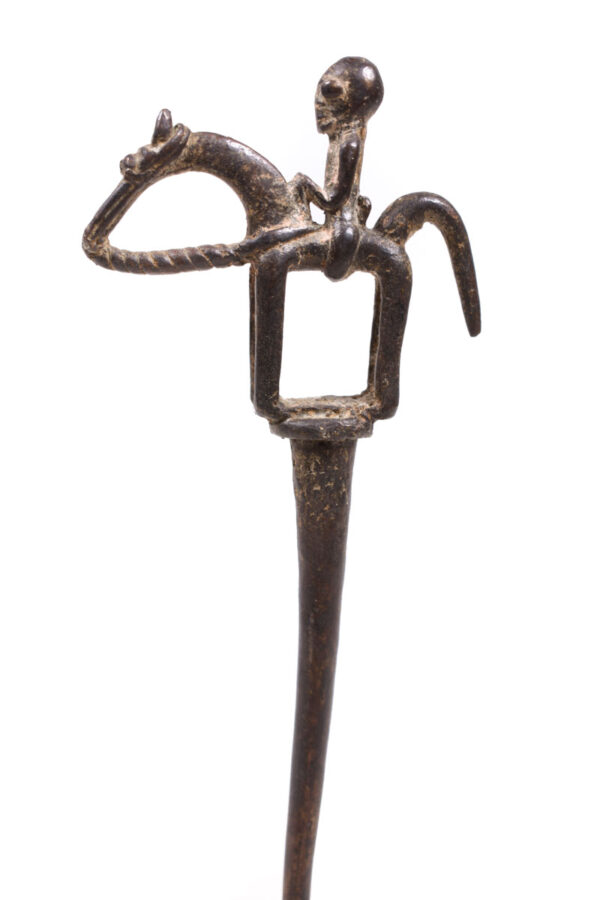 Equestrian Figure / Hair pin - Bronze - Dogon - Mali