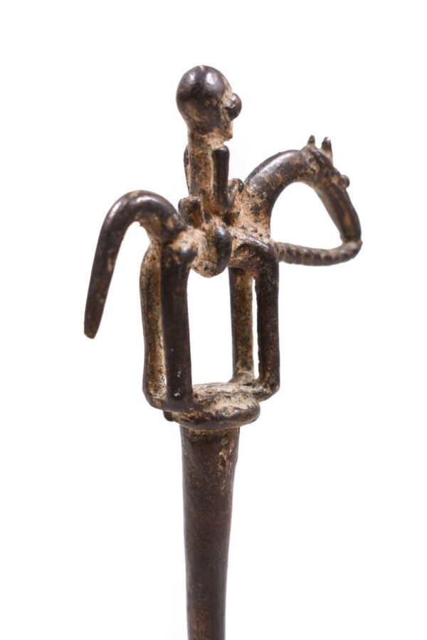 Equestrian Figure / Hair pin - Bronze - Dogon - Mali