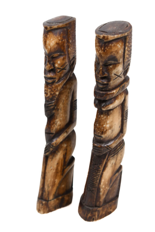 Ancestor Couple - Bone - Lega - DR Congo