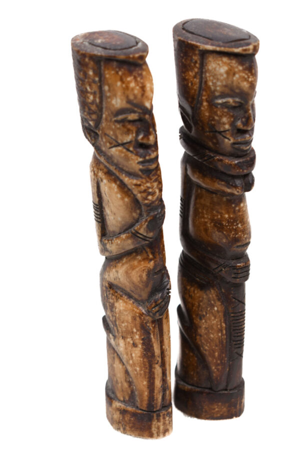 Ancestor Couple - Bone - Lega - DR Congo
