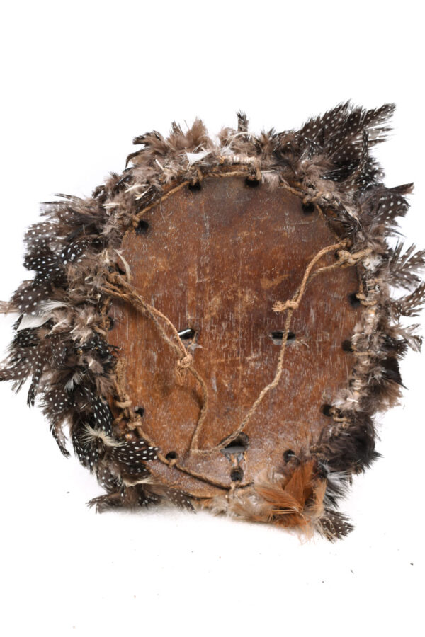 Mask - Wood - Lega, Feathers - Congo