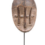 Triple face mask - Lengola - Wood - Congo