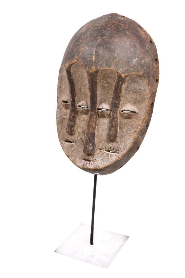 Triple face mask - Lengola - Wood - Congo