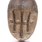 Triple face mask - Lengola - Wood - Congo