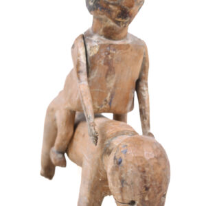 Horse + Rider Figure - Wood - Adan Ewe - Togo