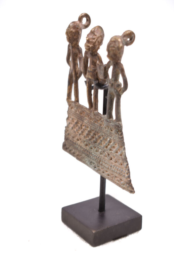 Triple Figure Pendant - Bronze - Senufo - Ivory Coast