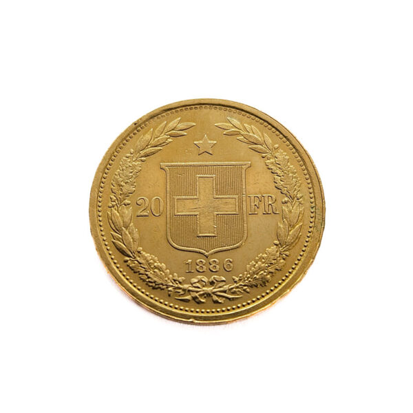 Switzerland 20 Francs 1886 Helvetica