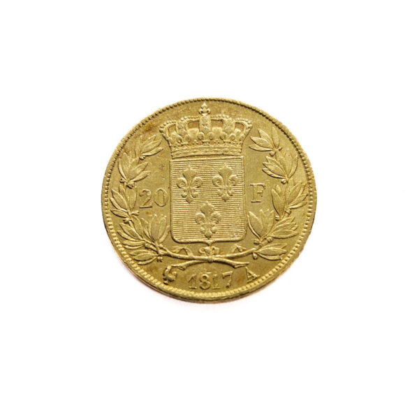 France 20 Francs 1817-A Louis XVIII