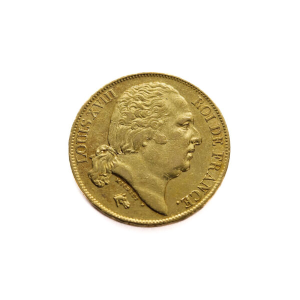 France 20 Francs 1817-A Louis XVIII