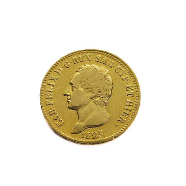 Italy, Sardinia 20 Lire 1825 Carlo Felice