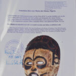 Mask - Wood - Idoma - Nigeria - Schädler certificate