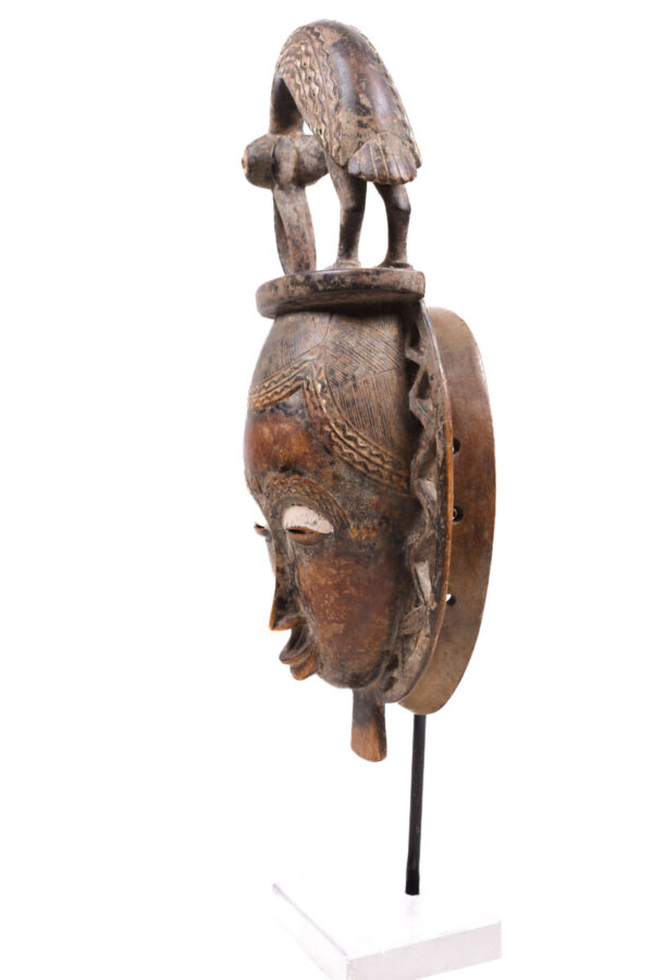 Dance mask - Wood - Yaure - Ivory Coast