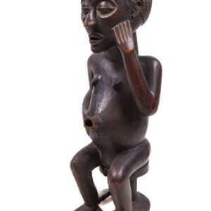 Anthropomorphic Cup Figure - Wood - Kuba - Congo